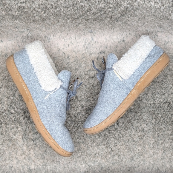 Pendleton Caravan Cabin Fold Wool Slipper Grey Women's 8 - Picture 8 of 12